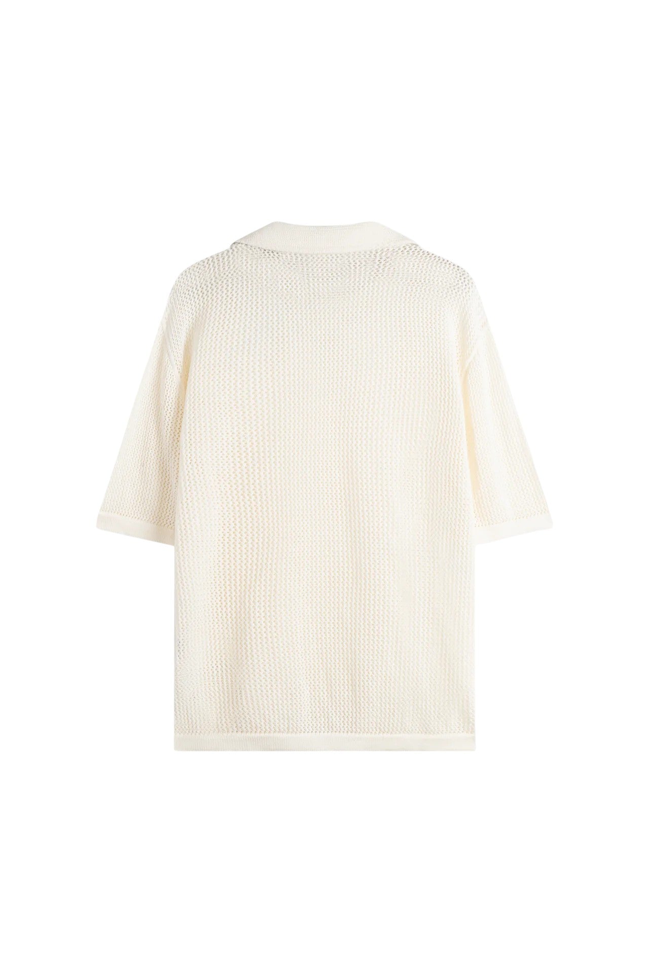 Polo Tricot Perforated Label Monogram Offwhite