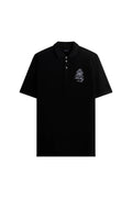 Polo Piquet Embroidery Paris Black