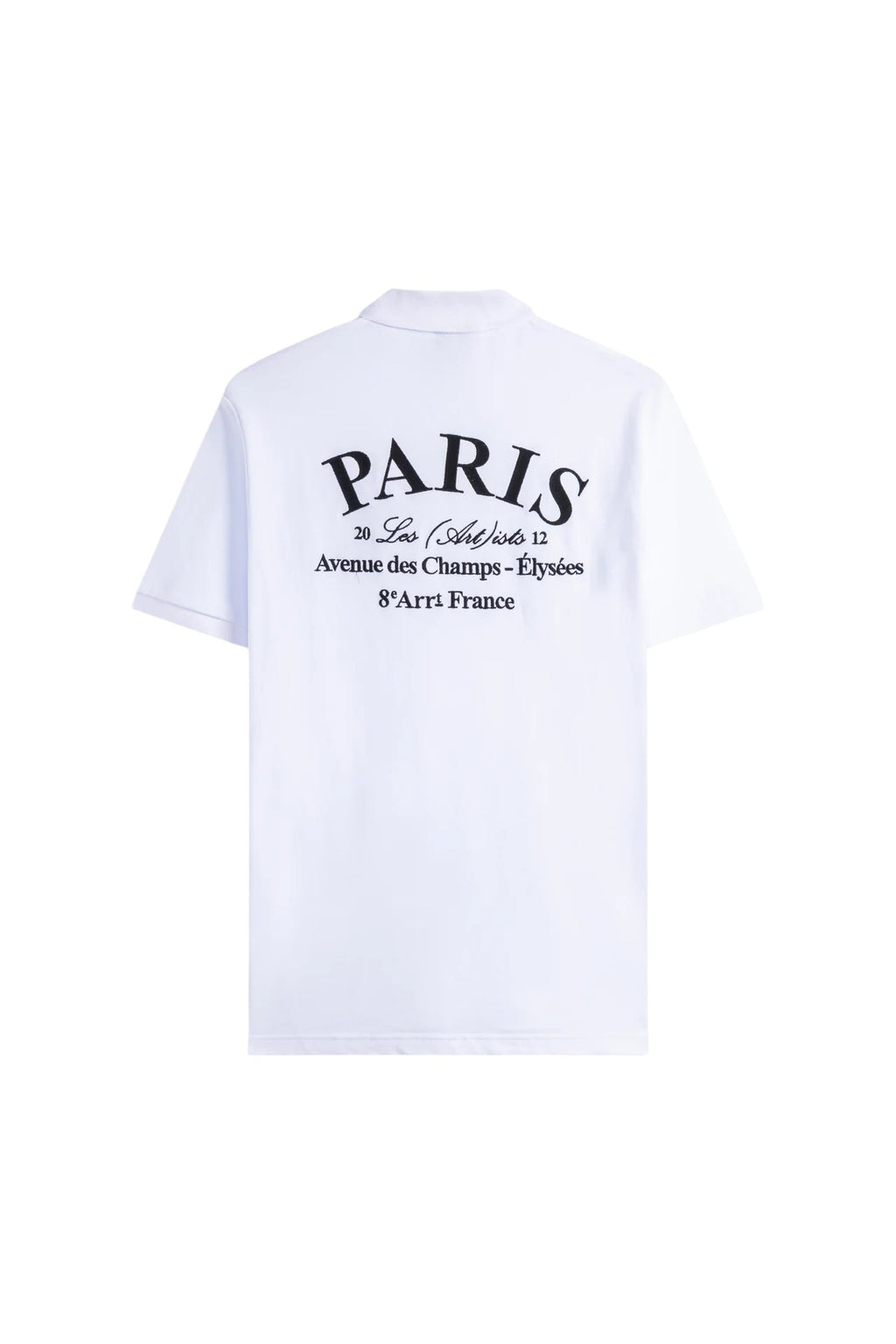 Polo Piquet Embroidery Paris Black
