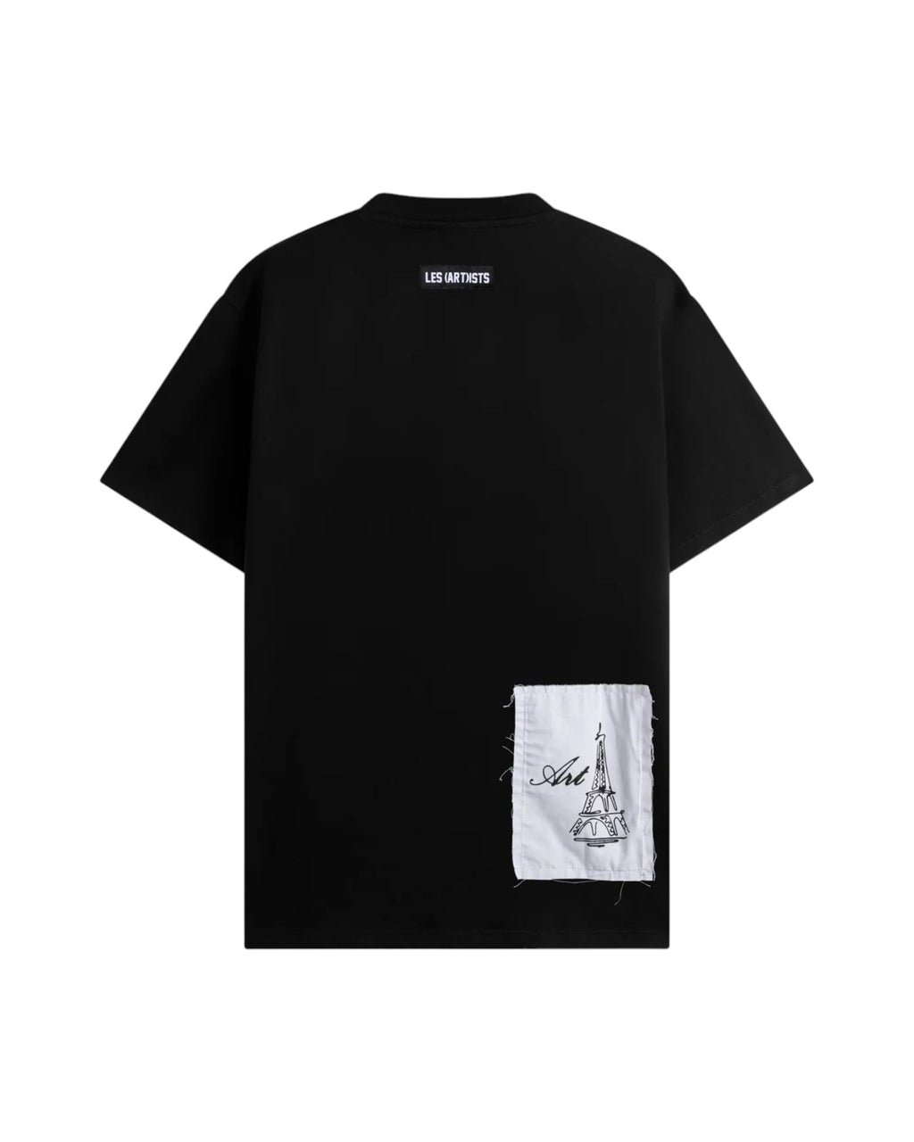 T-Shirt Patch Faces Embroidery Black