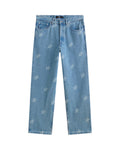 Jeans baggy in denim Check-5