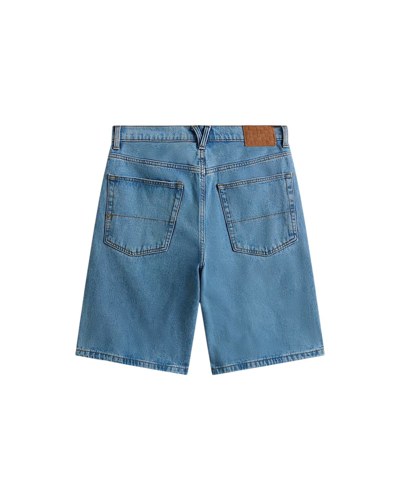 Pantaloncini baggy in denim Check-5