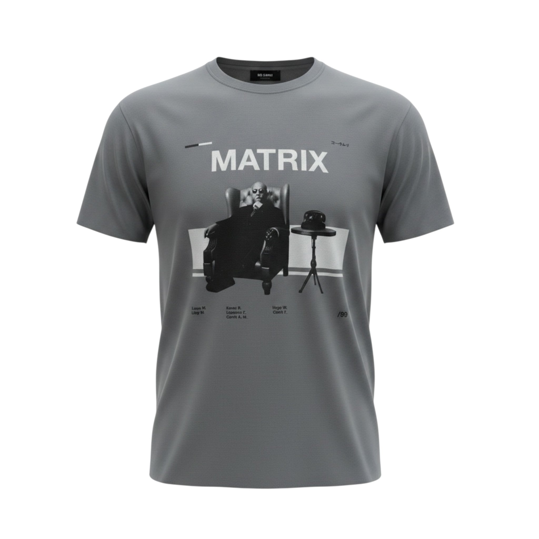 T-SHIRT GREY A VESTIBILITÀ REGOLARE MATRIX